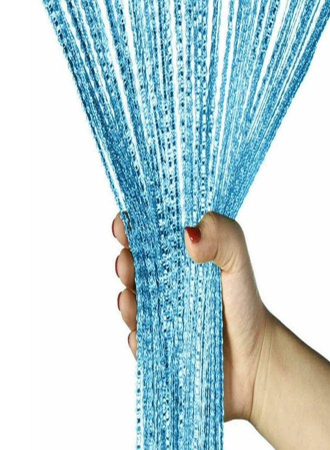 Selibration |100x200 cm Blue Color with Sparkle String Curtains Hanging (1 Piece) for Room Dividers & Party Decorations,Home Decoration,Event Theme - Image 2